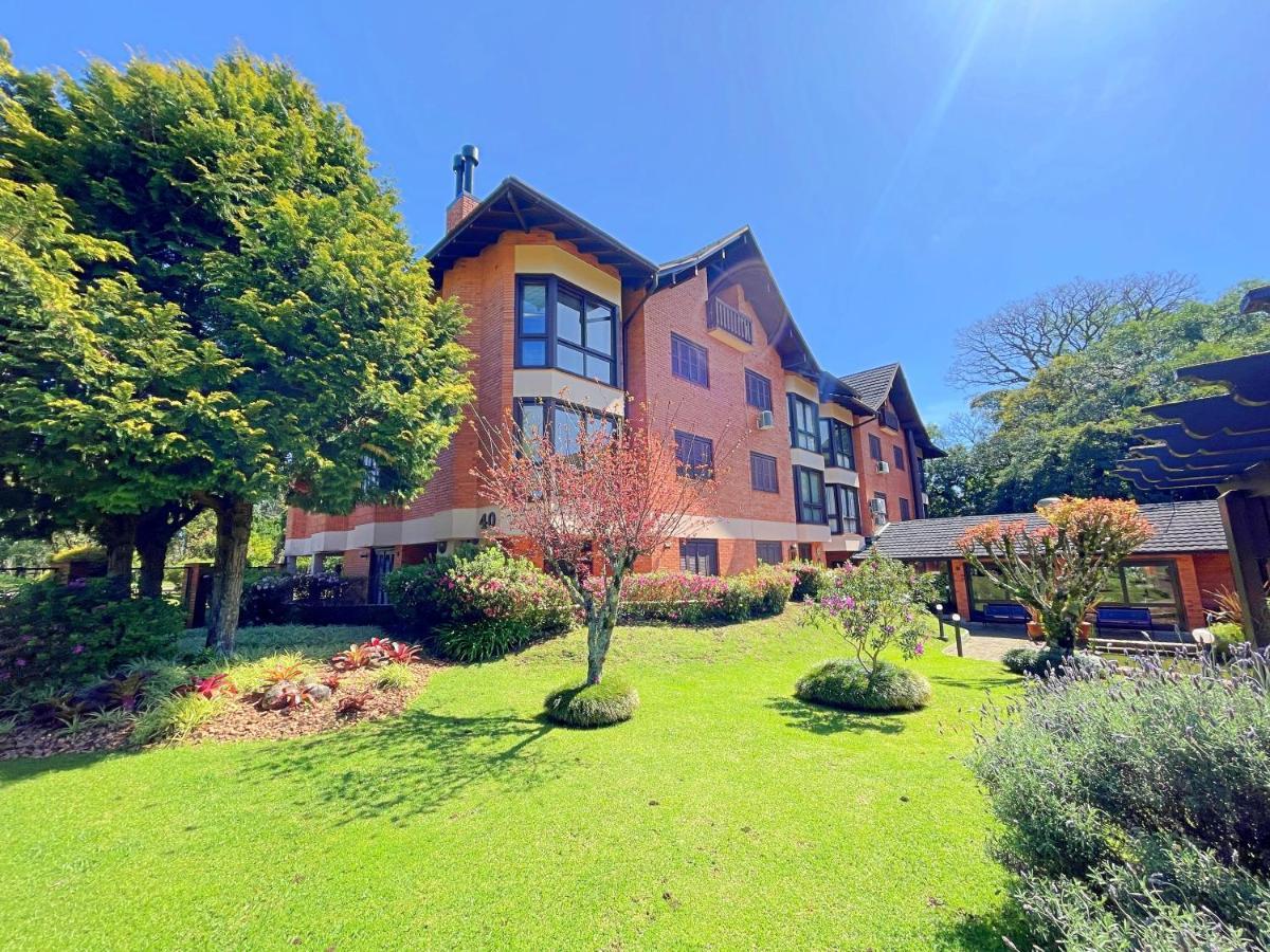 Aconchegante Apto 3 Dorm. Com Piscina Aquecida Gramado Zewnętrze zdjęcie